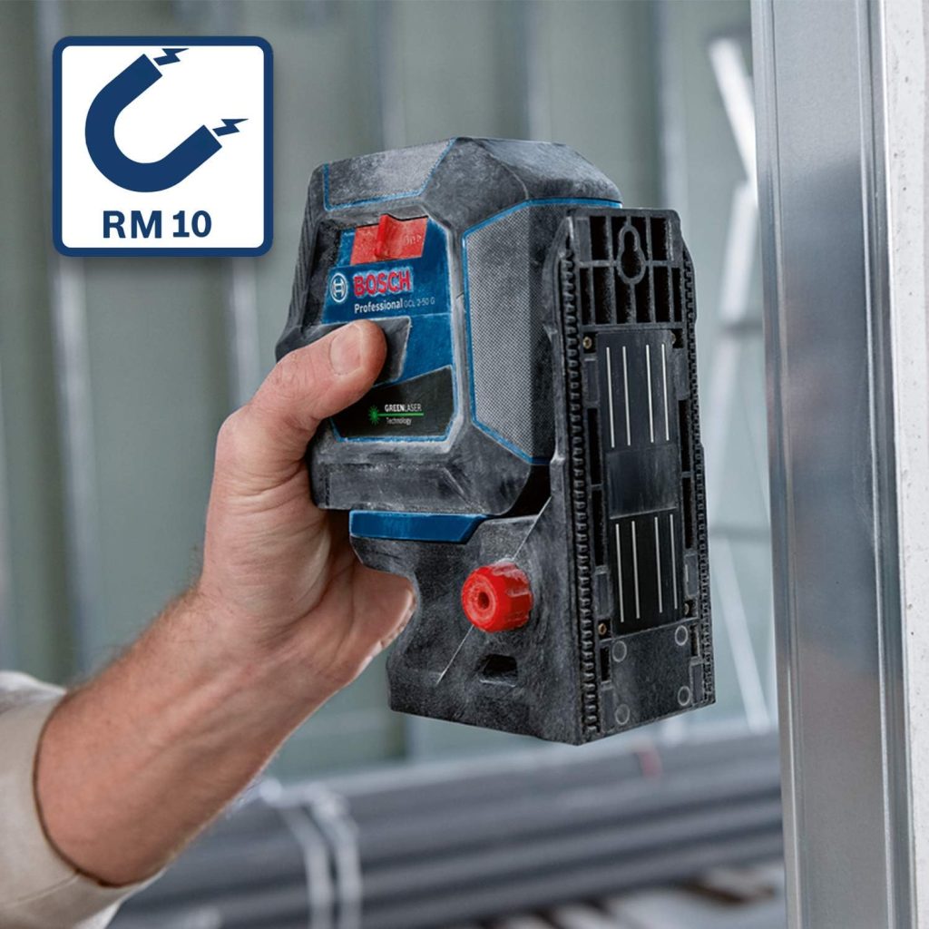 Bosch Nivel GCL 2-50 G Láser Verde, Interior, Soporte RM 10, 4 x Pilas AA, en Caja, Multicolor, Alcance hasta 15 m