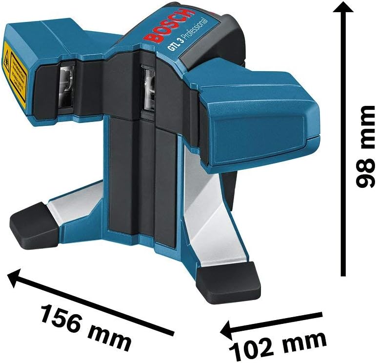 Bosch Professional GTL 3 - Nivel láser para alicatar (alcance 20 m, 3 líneas, con funda)