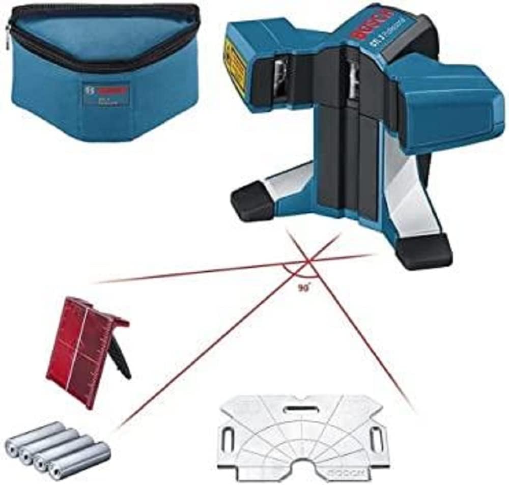 Bosch Professional GTL 3 - Nivel láser para alicatar (alcance 20 m, 3 líneas, con funda)