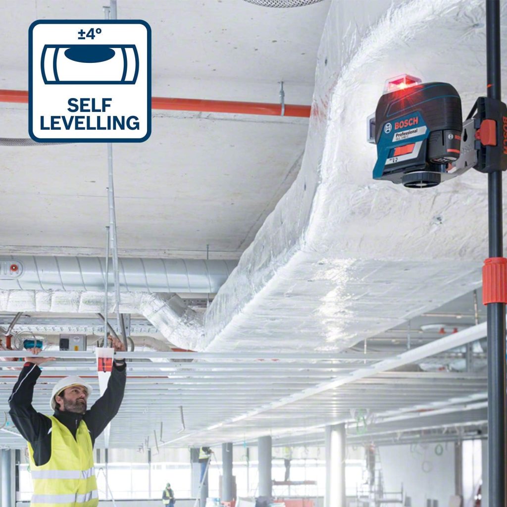 Bosch Professional Nivel láser GLL 3-80 C + telémetro Glm 20 (1 batería de 12 V, láser rojo, función W/aplicación, rango de trabajo: hasta 30 m, en L-BOXX) - Juego exclusivo de Amazon