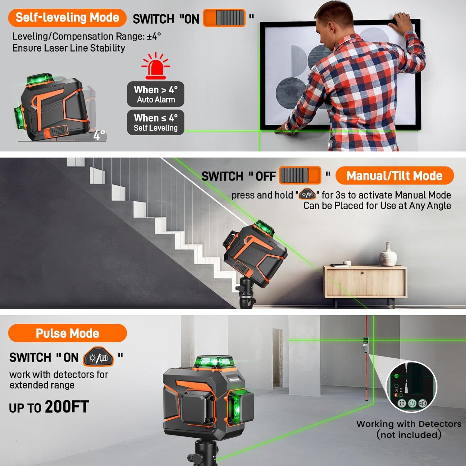 Reseña del Nivel Láser Verde Autonivelante GOCHIFIX 3×360