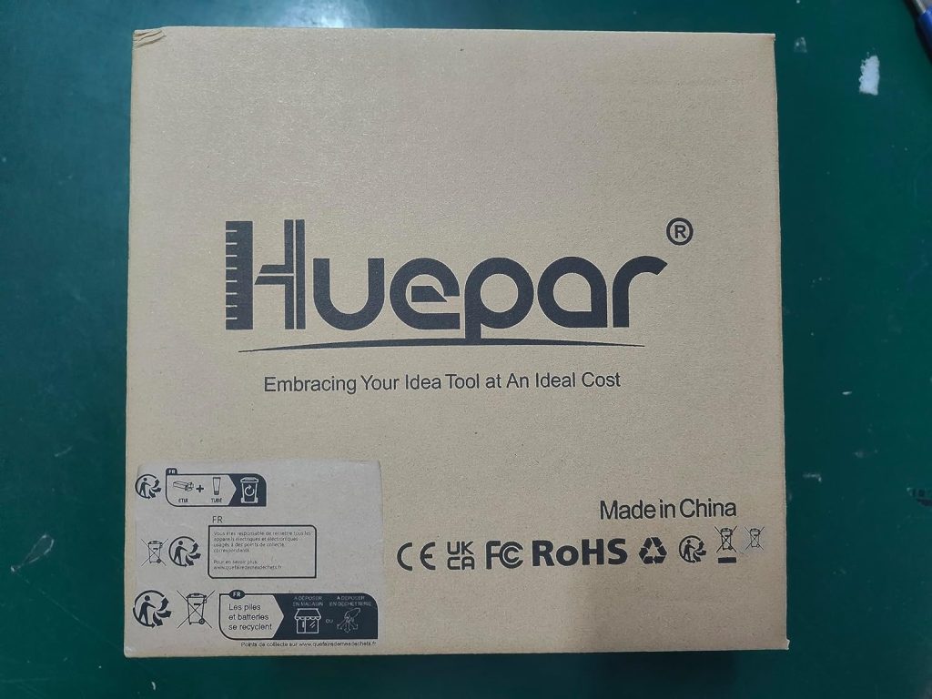 Huepar Nivel Laser Autonivelante 360 grados, 12 Líneas Cruzada con Función de Autonivelación y Pulso, 3D Nivelador Láser 30M, Batería de litio, CableType-C, Base Magnética, Estuche Rígido